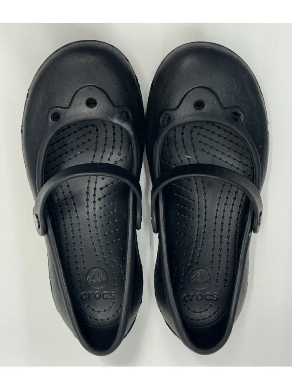 CROCS Classic Mary Jane Clog Kids Junior 3/5 Black Girls
